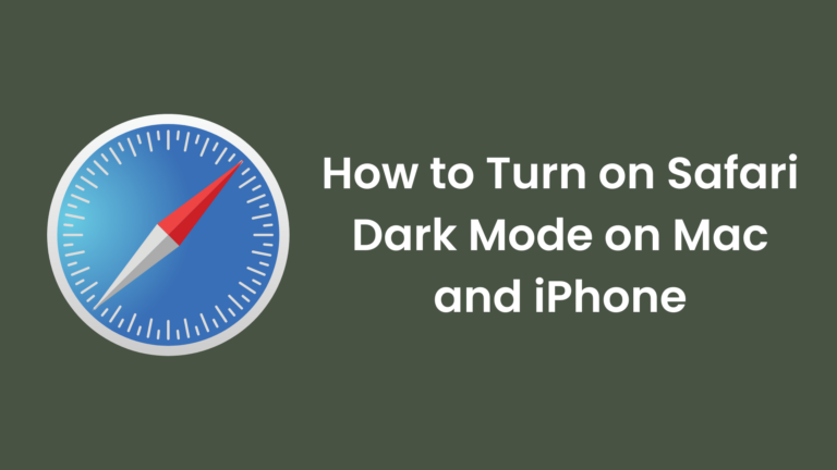 How to Turn on Safari Dark Mode on Mac and iPhone [Guide]