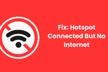 hotspot connected but no internet