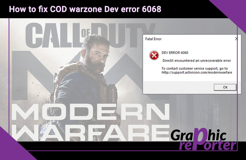 How to fix COD warzone Dev error 6068