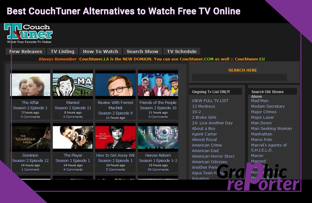 Best CouchTuner Alternatives to Watch Free TV Online
